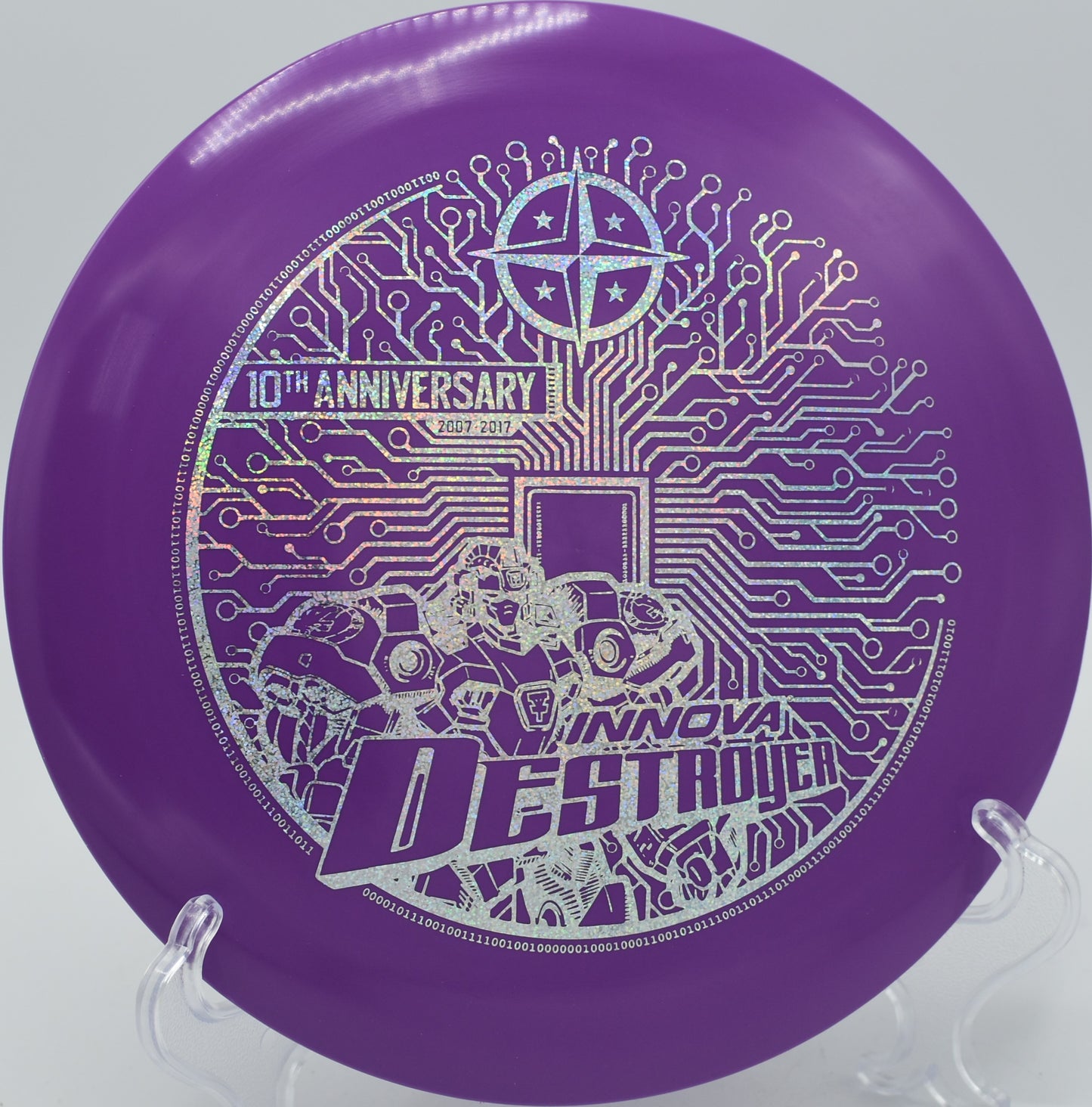 "10-Year Star Destroyer disc, ideal for players in Austin, TX, available at Flexline Discs."
