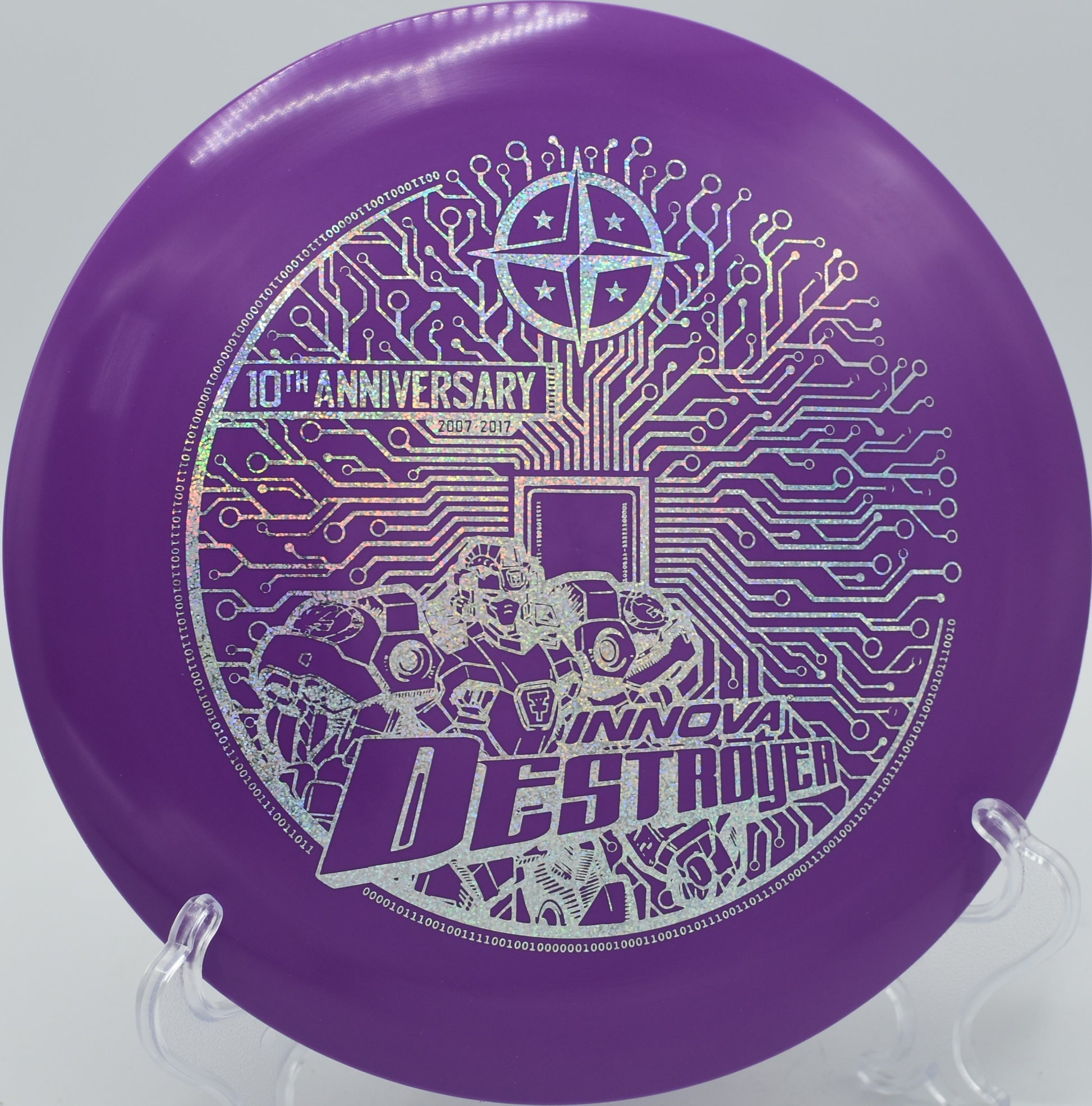 "10-Year Star Destroyer disc, ideal for players in Austin, TX, available at Flexline Discs."
