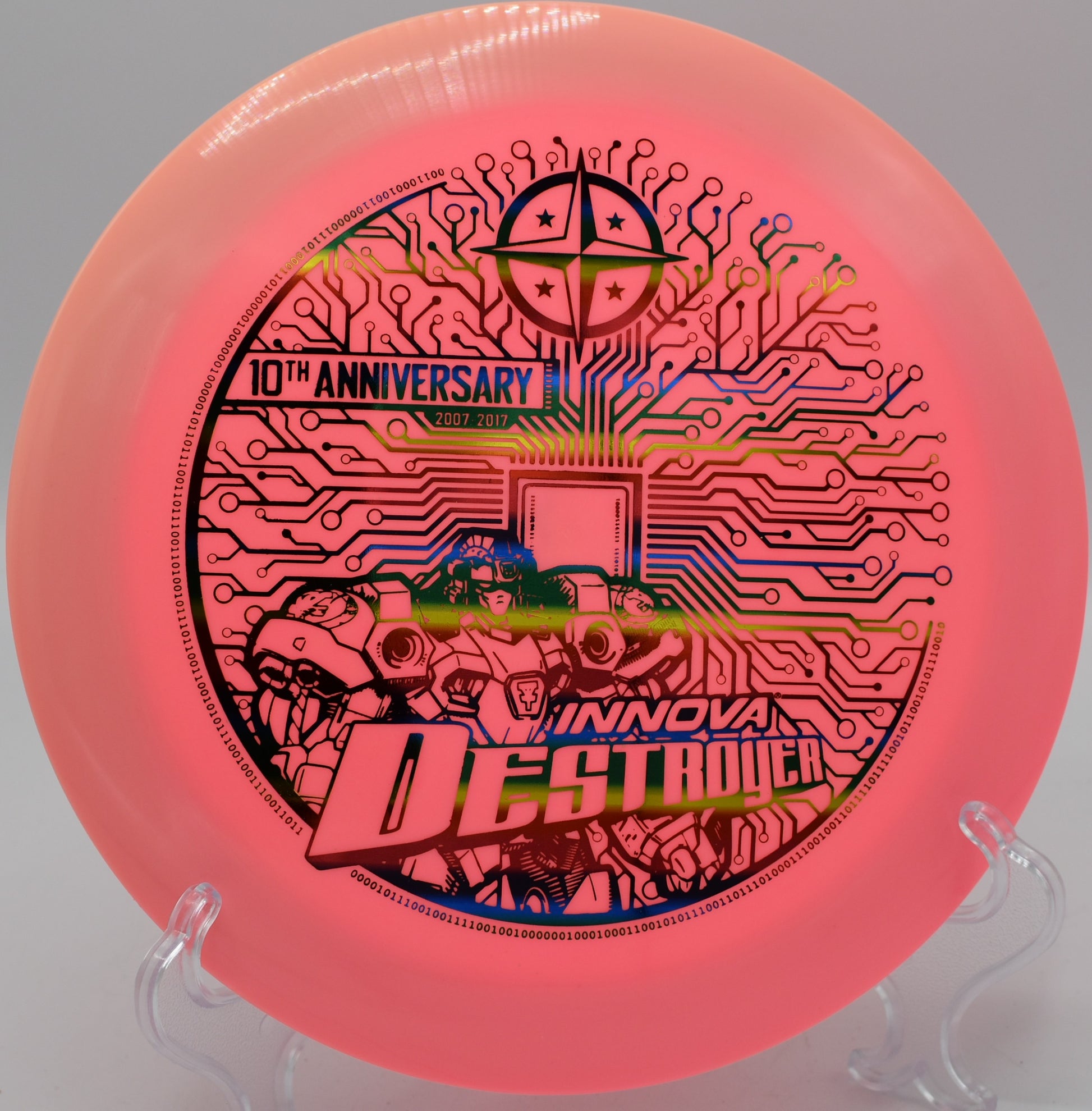 "10-Year Star Destroyer disc golf driver, available for players in Portland, OR."
