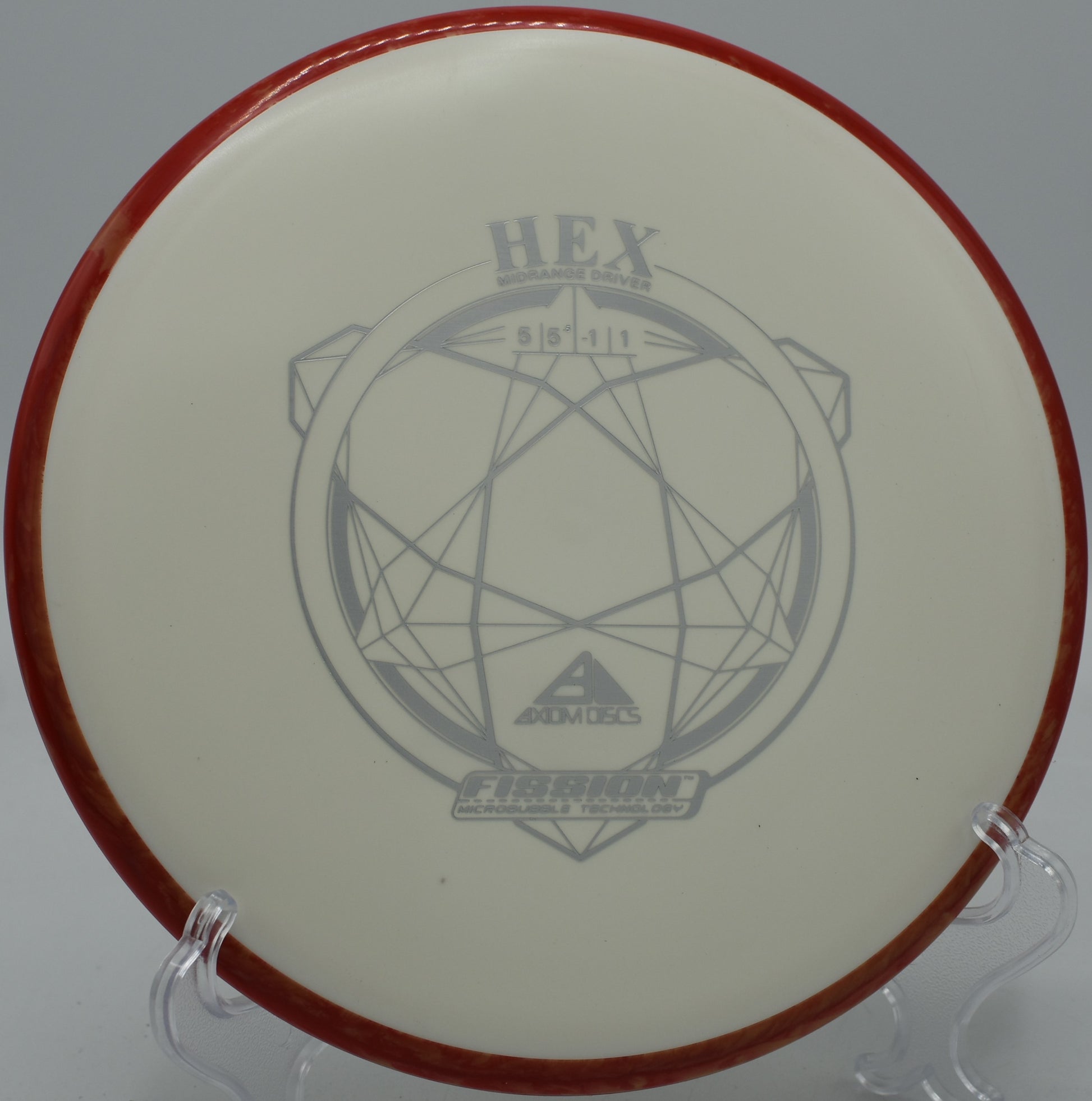 Fission Hex gliding dead straight through the woods at Maple Hill Disc Golf Course, MA

