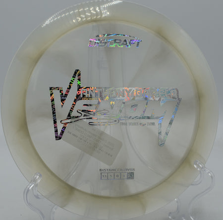 Z Swirl Venom launched flat with full torque at Rock Ridge Disc Golf Course in Pittsboro, North Carolina.

