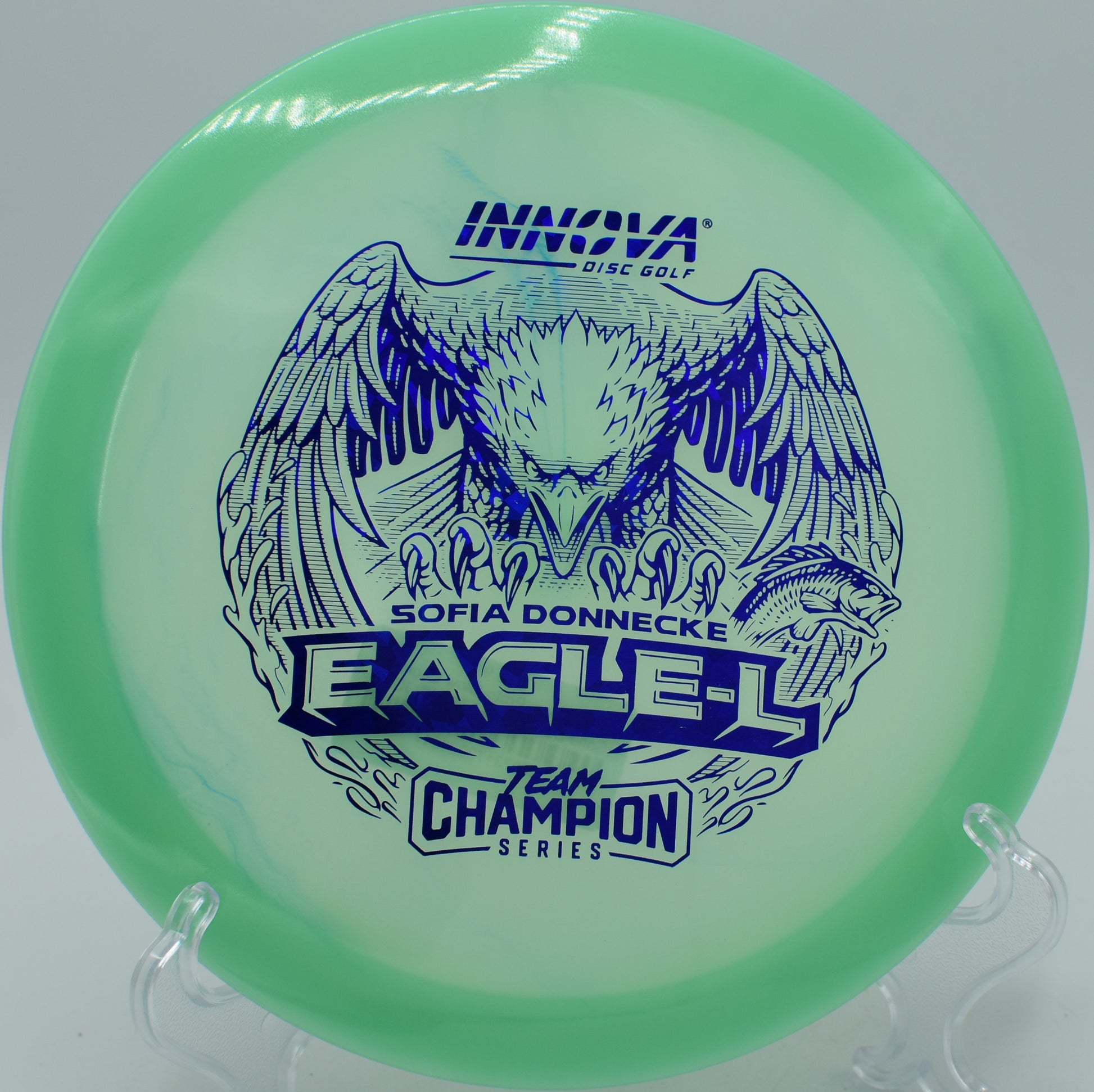 "Shop the Glow Champion Eagle at Flexline Discs, serving San Diego, CA, and beyond."
