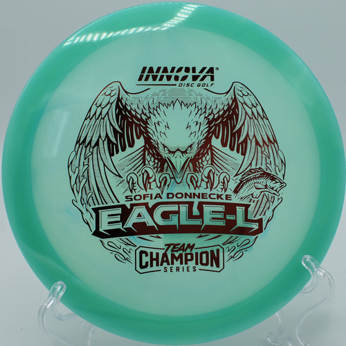 "Innova Glow Champion Eagle for sale at Flexline Discs, shipping to Minneapolis, MN."
