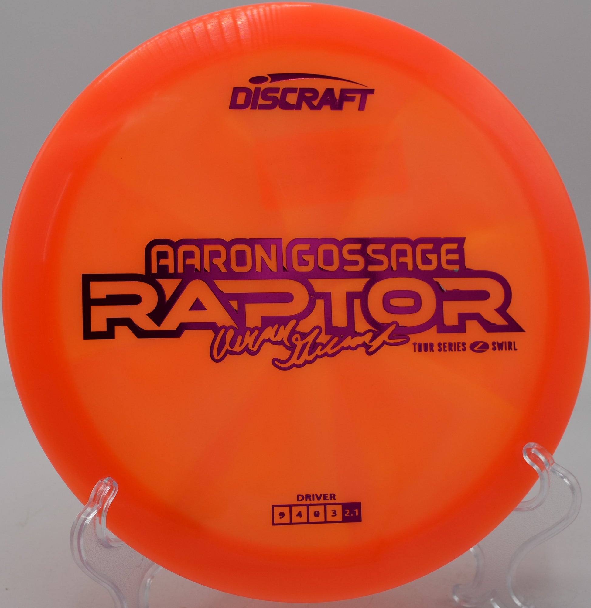 Z Swirl Raptor skipping into a hard fade zone at Persimmon Ridge DGC in Jonesboro, Arkansas.

