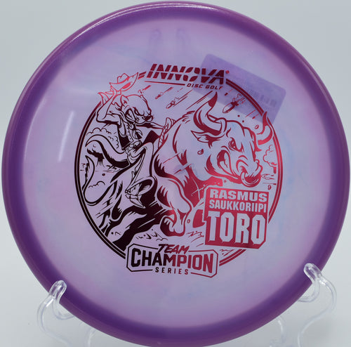 "Shop the Proto Glow Champion Toro at Flexline Discs, perfect for controlled approach shots in Dallas, TX."
