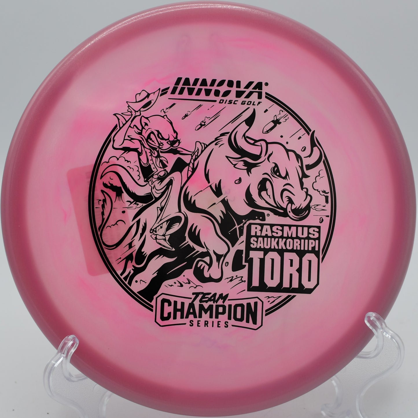 "Shop the Proto Glow Champion Toro at Flexline Discs, a go-to midrange for headwind shots in Phoenix, AZ."
