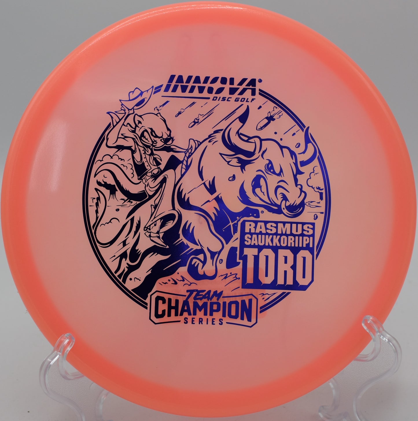 "Buy the Proto Glow Champion Toro at Flexline Discs, the perfect disc for forehand approach shots in Columbus, OH."
