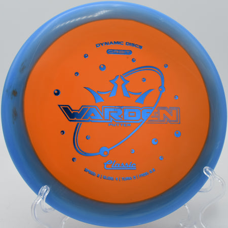 Orbit Warden gliding on a straight line at Ashe County Park Disc Golf Course in Jefferson, North Carolina

