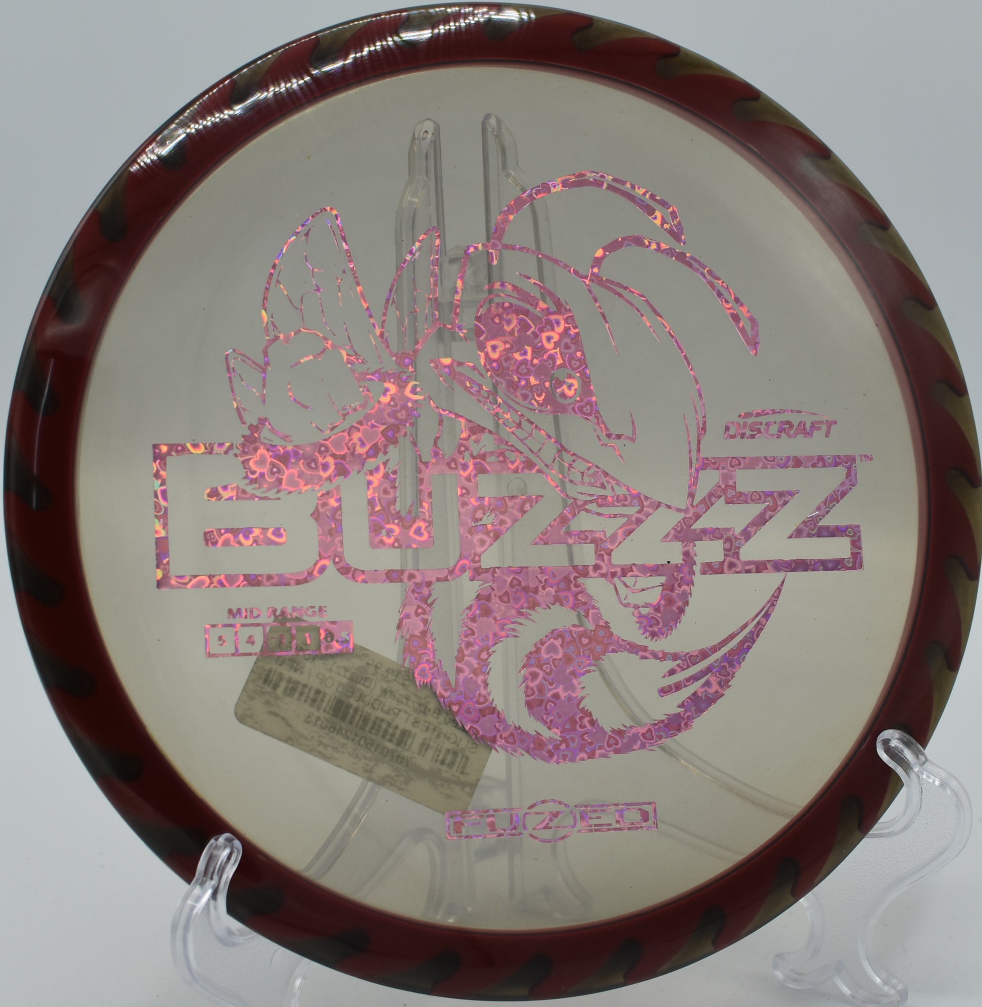 "Fuzed Buzzzsaw midrange by Discraft, perfect for straight, reliable flights, now in stock for Austin, TX."
