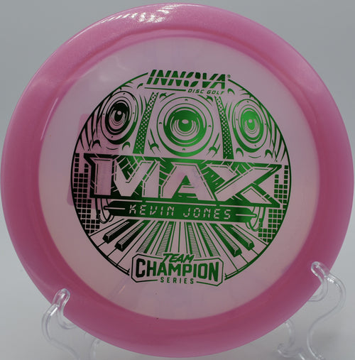 "Innova Champion Max, an overstable distance driver built for power throws, now available at Flexline Discs."
