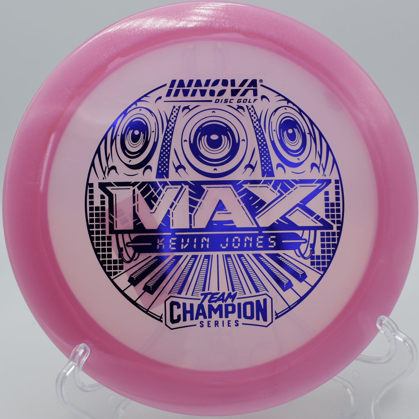 "Innova Champion Max, a torque-resistant driver for headwind distance shots, now in Austin, TX."
