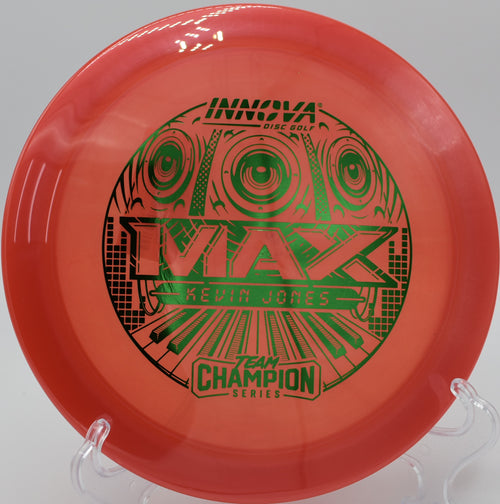 "Shop the Champion Max at Flexline Discs, a premium Innova driver for power throwers in Salt Lake City, UT."
