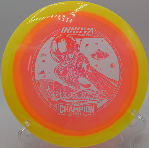 "Shop the Halo Champion Roadrunner at Flexline Discs, a high-glide driver for effortless distance in Nashville, TN."
