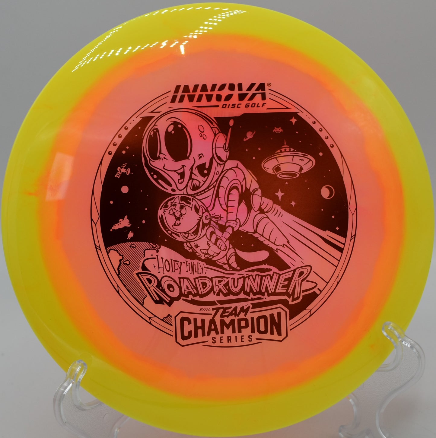 "Innova Halo Champion Roadrunner, a long-range driver with easy turn, now available in Phoenix, AZ."
