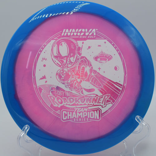 "Get the Innova Halo Champion Roadrunner at Flexline Discs, an elite understable driver, available in San Diego, CA."
