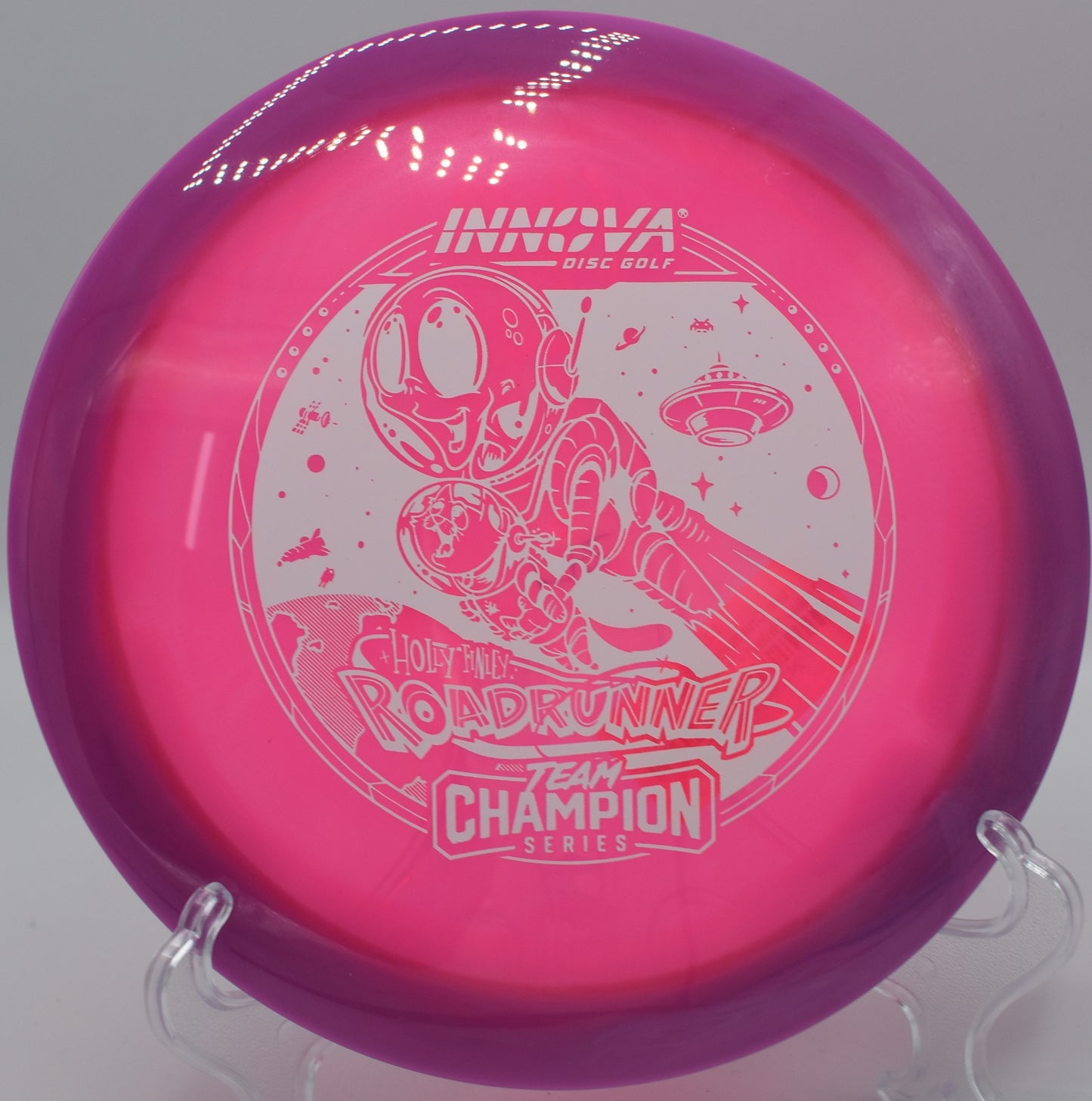 "Buy the Halo Champion Roadrunner at Flexline Discs, an ideal disc for shaping fairway shots, available in Omaha, NE."
