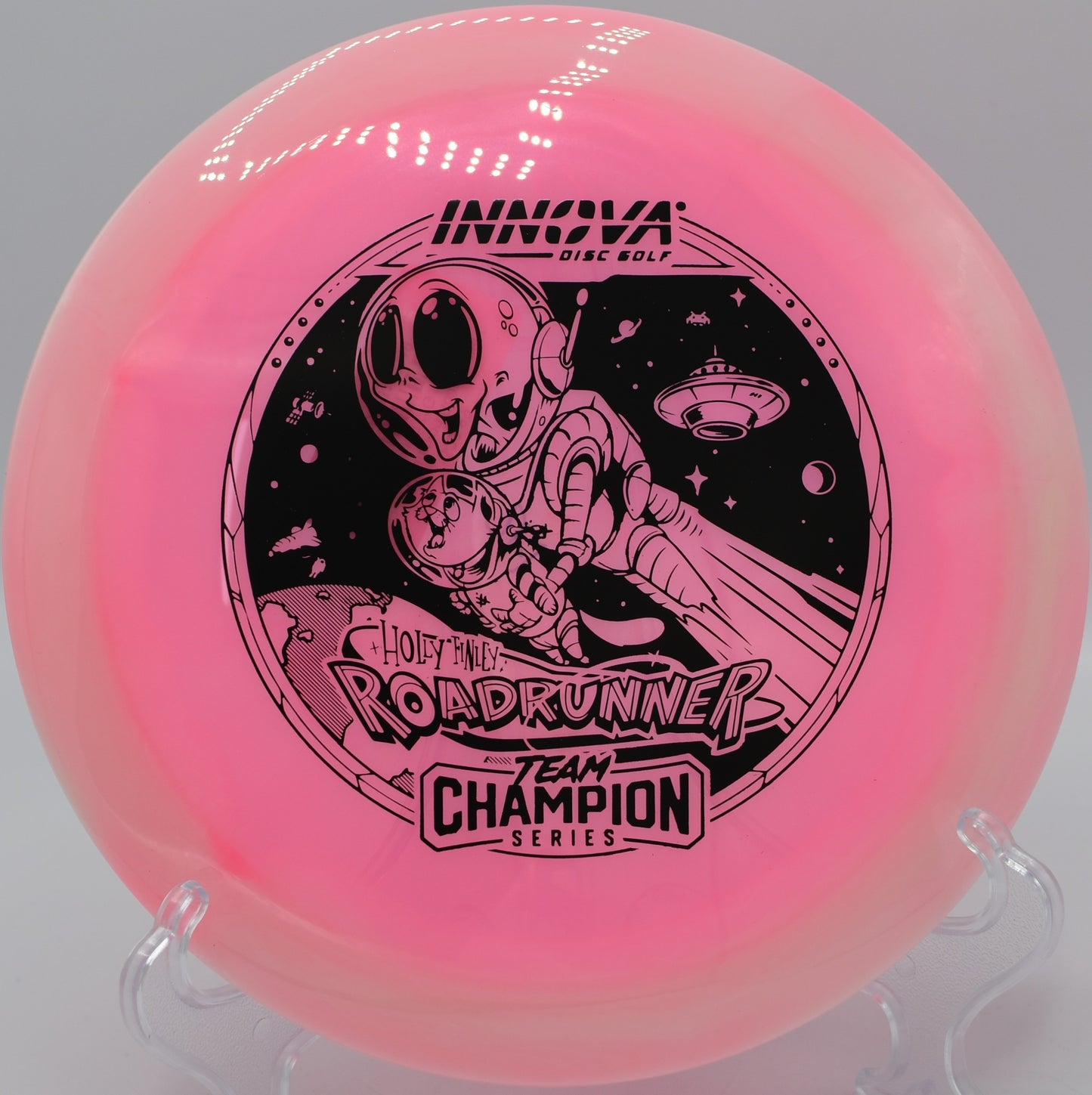 "Get the Innova Halo Champion Roadrunner at Flexline Discs, the ultimate understable driver, now in Las Vegas, NV."
