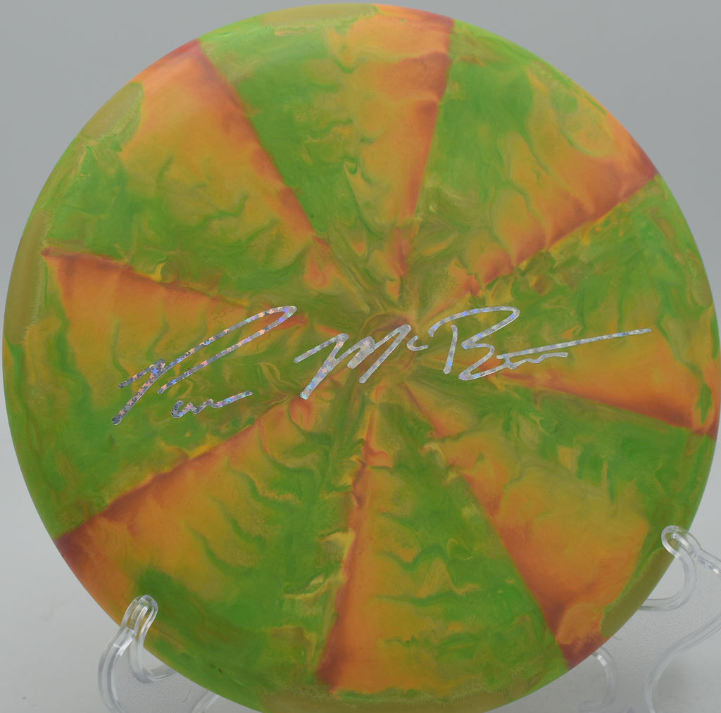 Firm CT Swirl Luna with pastel marbling glowing in the sun at Sunset Hills in Pekin, Illinois.

