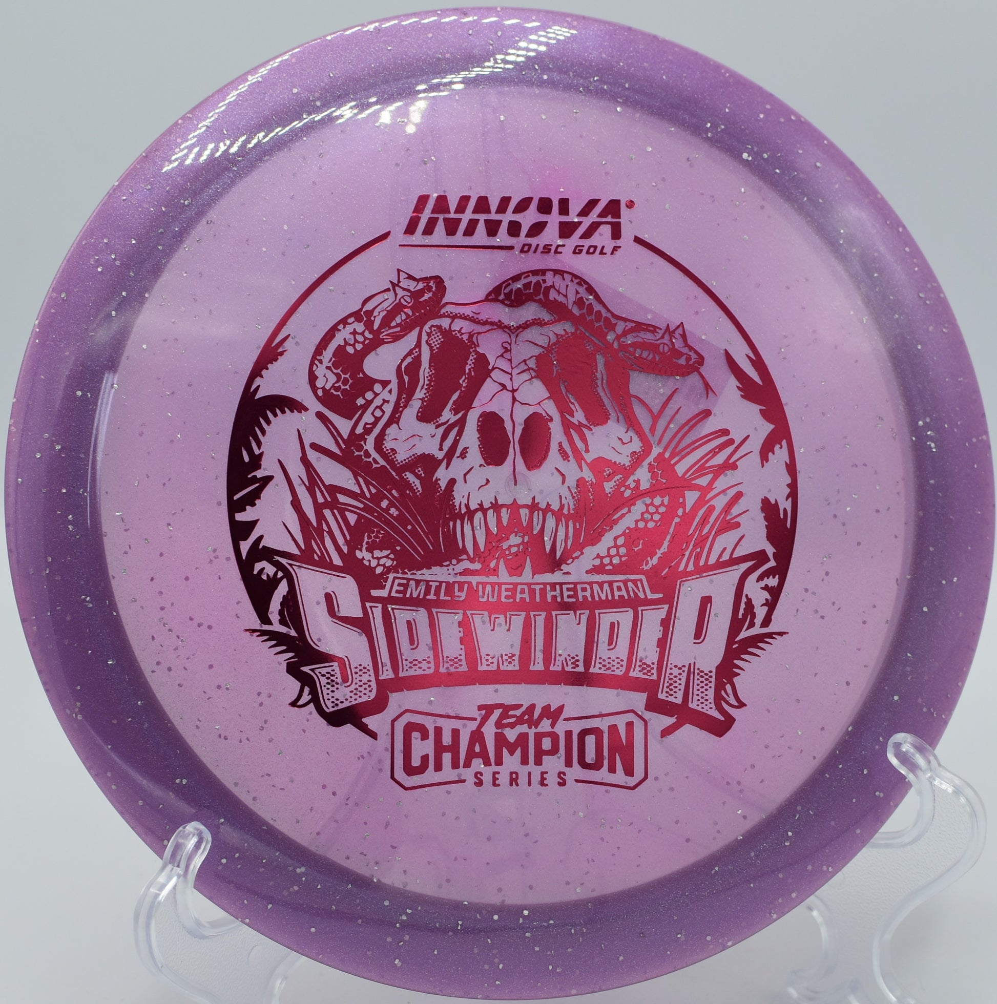 "Innova Moondust Sidewinder, perfect for tailwind drives and tunnel shots, now shipping to Richmond, VA."
