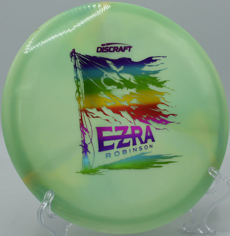Discraft Glide in ESP Swirl plastic drifting with massive glide at North Boundary Park in Cranberry Township, Pennsylvania.

