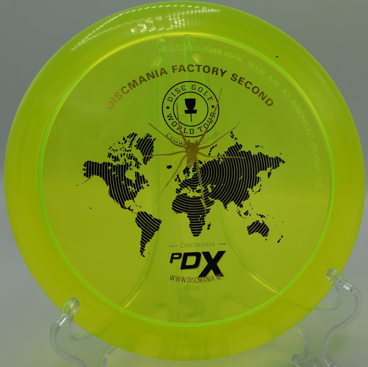 "Discmania PDX, a fast and overstable power driver built for control and wind resistance, now available at Flexline Discs in Kansas City, MO."
