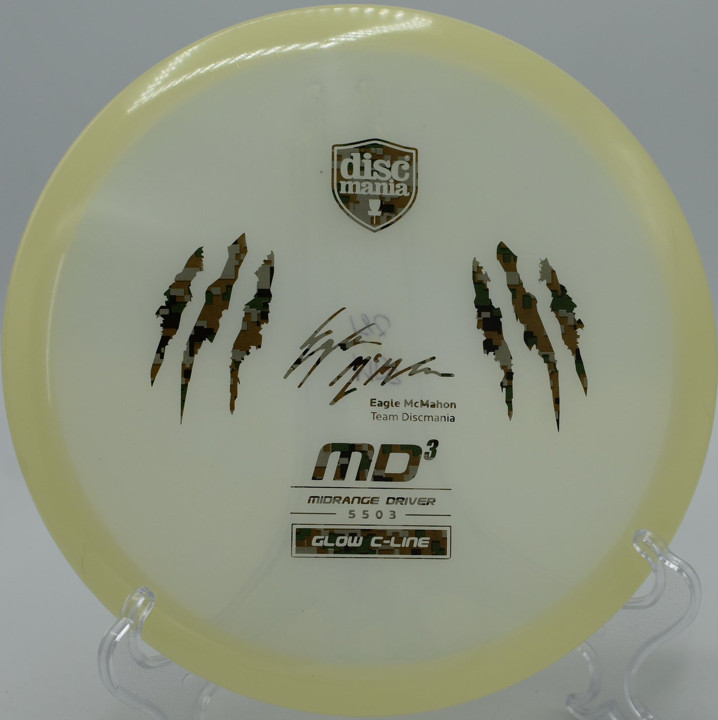 "Discmania Glow Claw MD3, a limited-edition midrange built for controlled flights, shipping to Louisville, KY."
