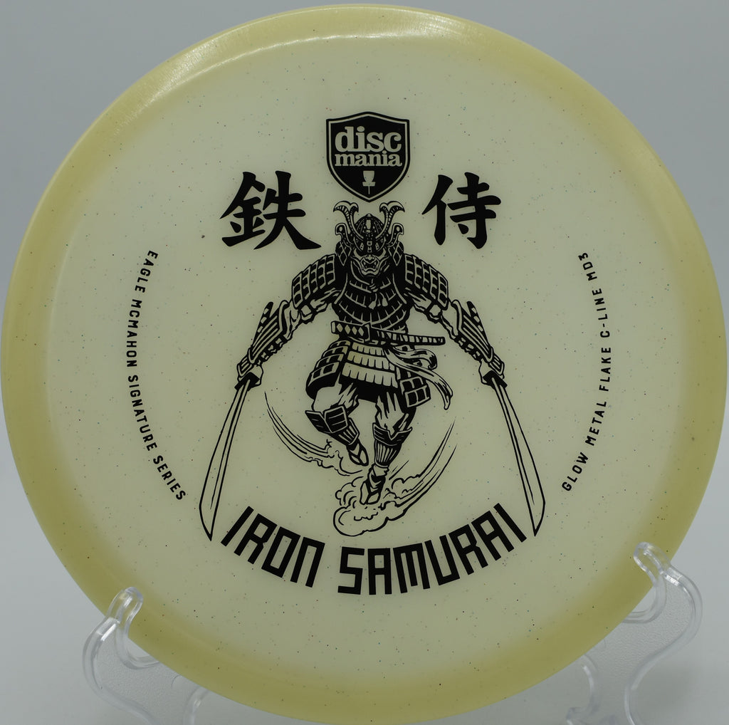 "Discmania Iron Samurai 1, Eagle McMahon’s signature MD3 midrange, now available at Flexline Discs in Atlanta, GA."
