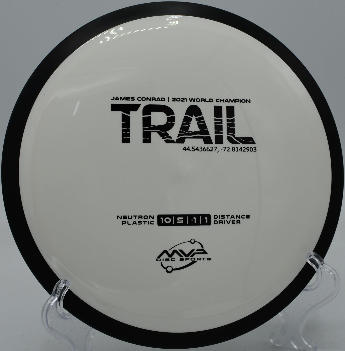 MVP Neutron Trail released on a smooth hyzer at Flip City Disc Golf Park in Shelby, Michigan

