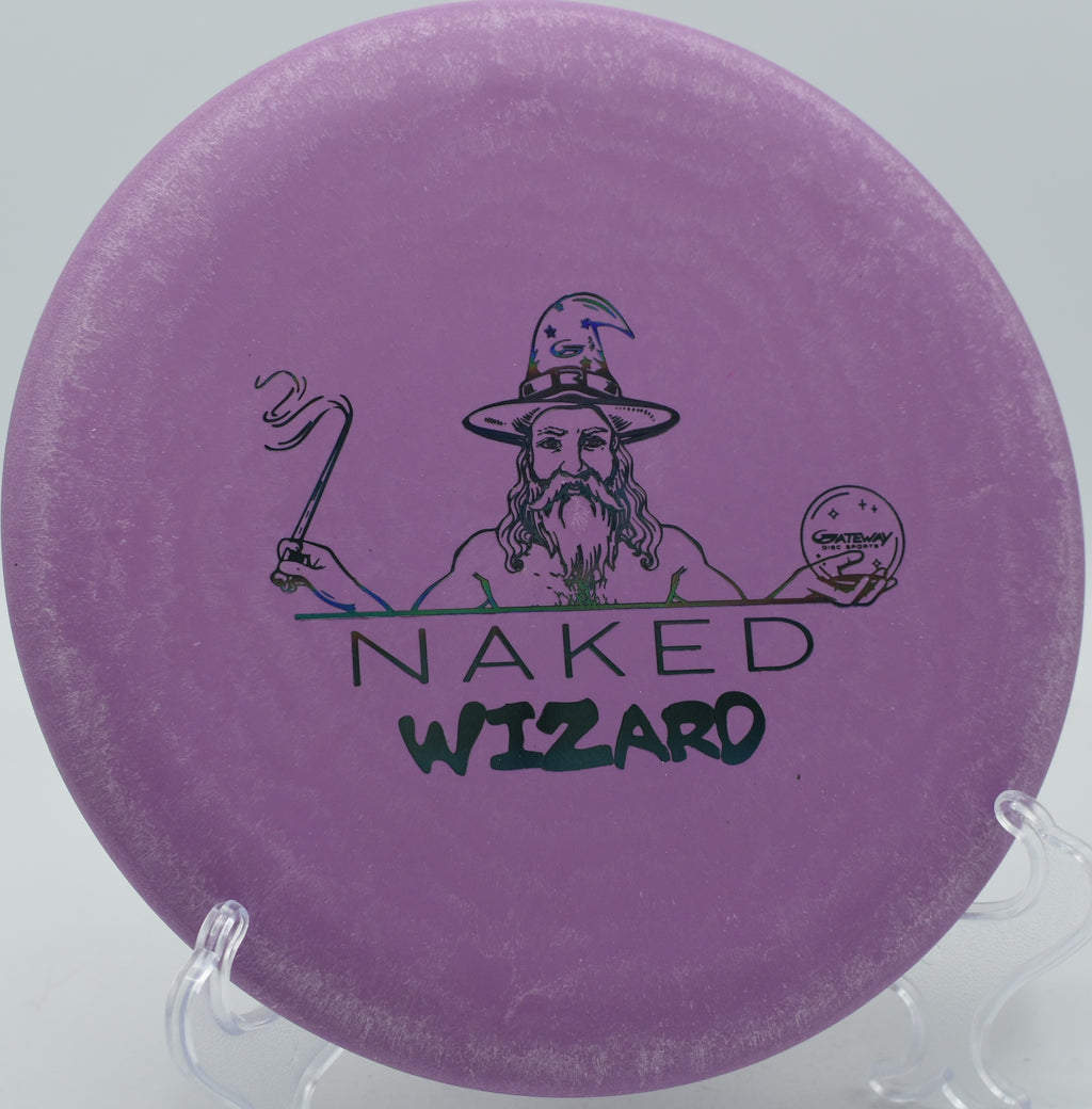 Naked Wizard showing clean grip lines on a short drive at Panther Creek DGC in Springfield, Illinois.


