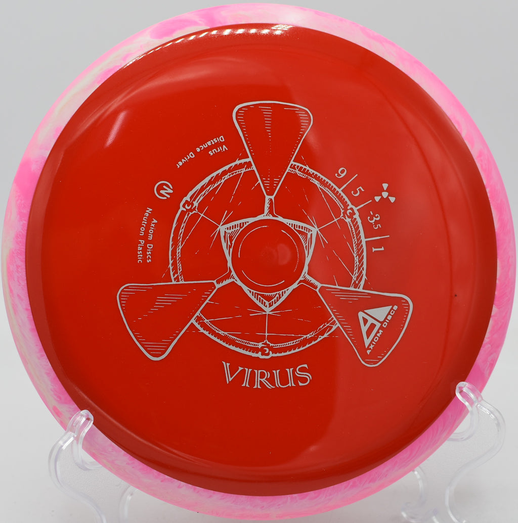 Neutron Virus parked near the basket after a backhand drive at Eagles Crossing in Hawk Point, Missouri

