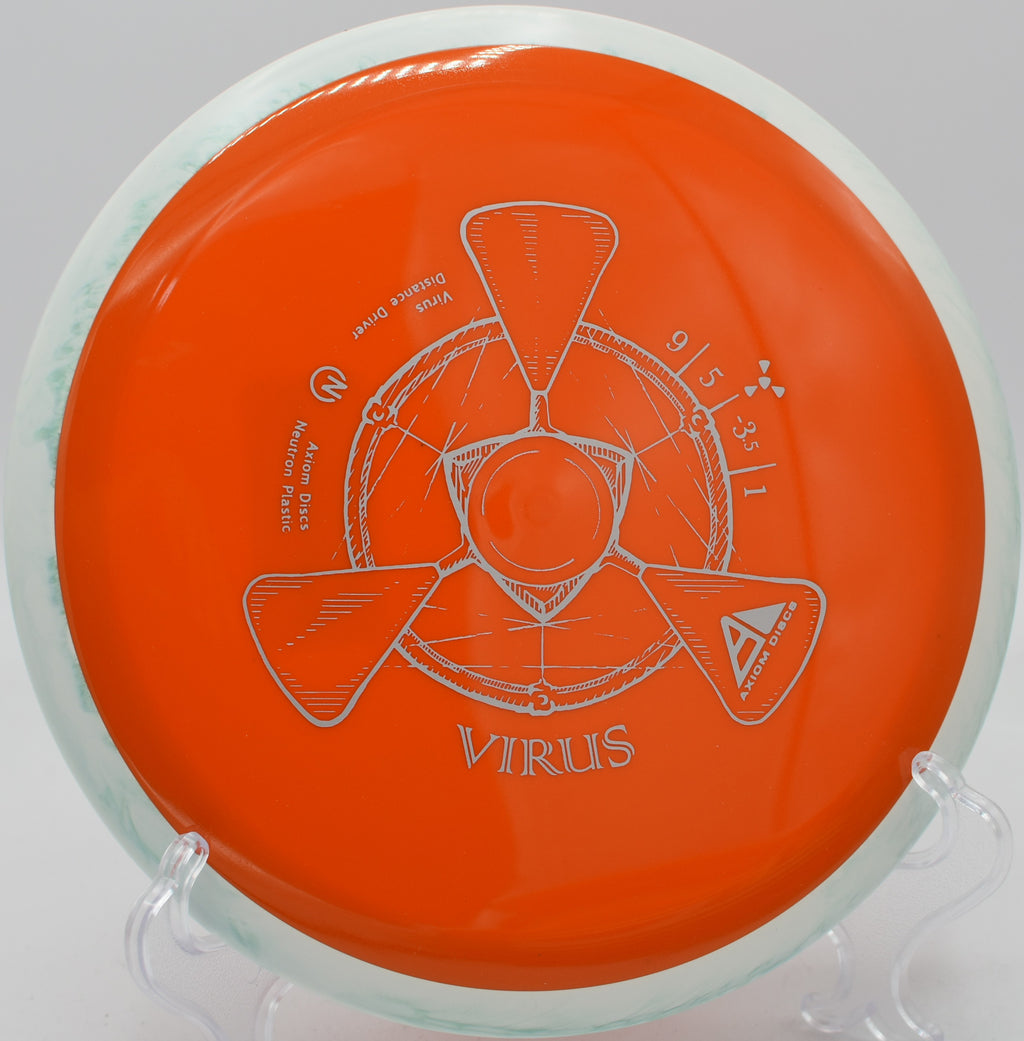 MVP Neutron Virus flying over a grassy open fairway at Lemon Lake Red Course in Crown Point, Indiana

