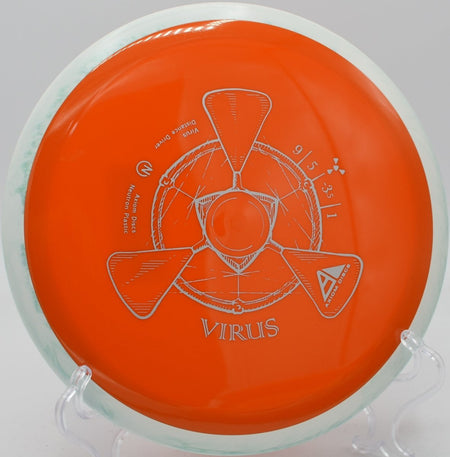 Neutron Virus glidey backhand distance shot at DeLaveaga Disc Golf Course in Santa Cruz, California