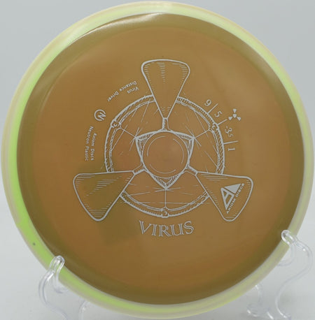 Neutron Virus distance driver tailwind bomb at Harmon Hills Disc Golf Course in Fall Branch, Tennessee