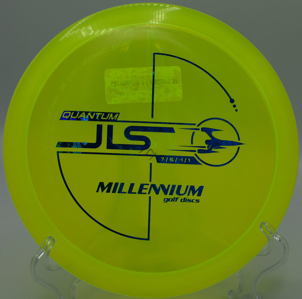 Millennium Quantum JLS navigating a tight wooded gap on Hole 5 at Water Works Park Disc Golf Course, Kansas City, Missouri.

