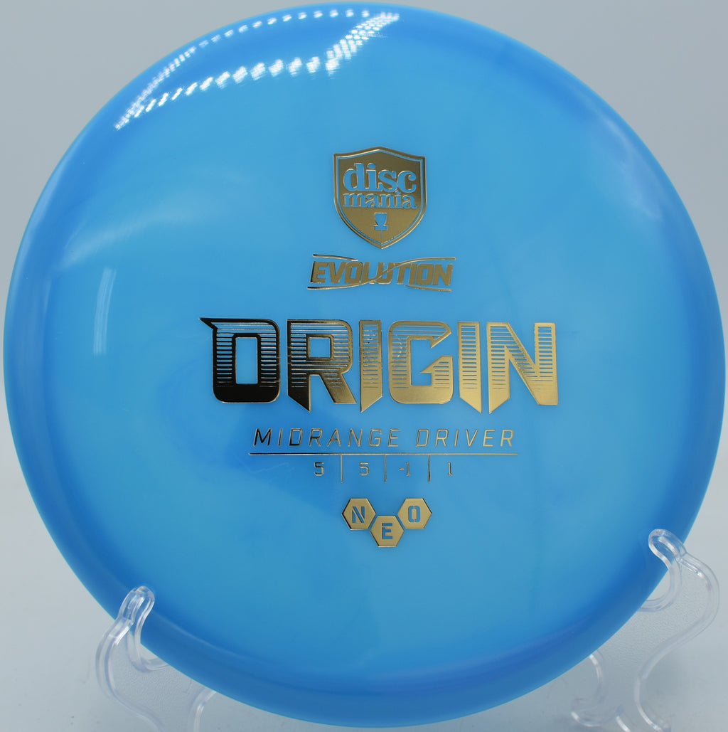 Neo Origin thrown forehand on a shaping line at Watson Trail Park in Sunset Hills, Missouri

