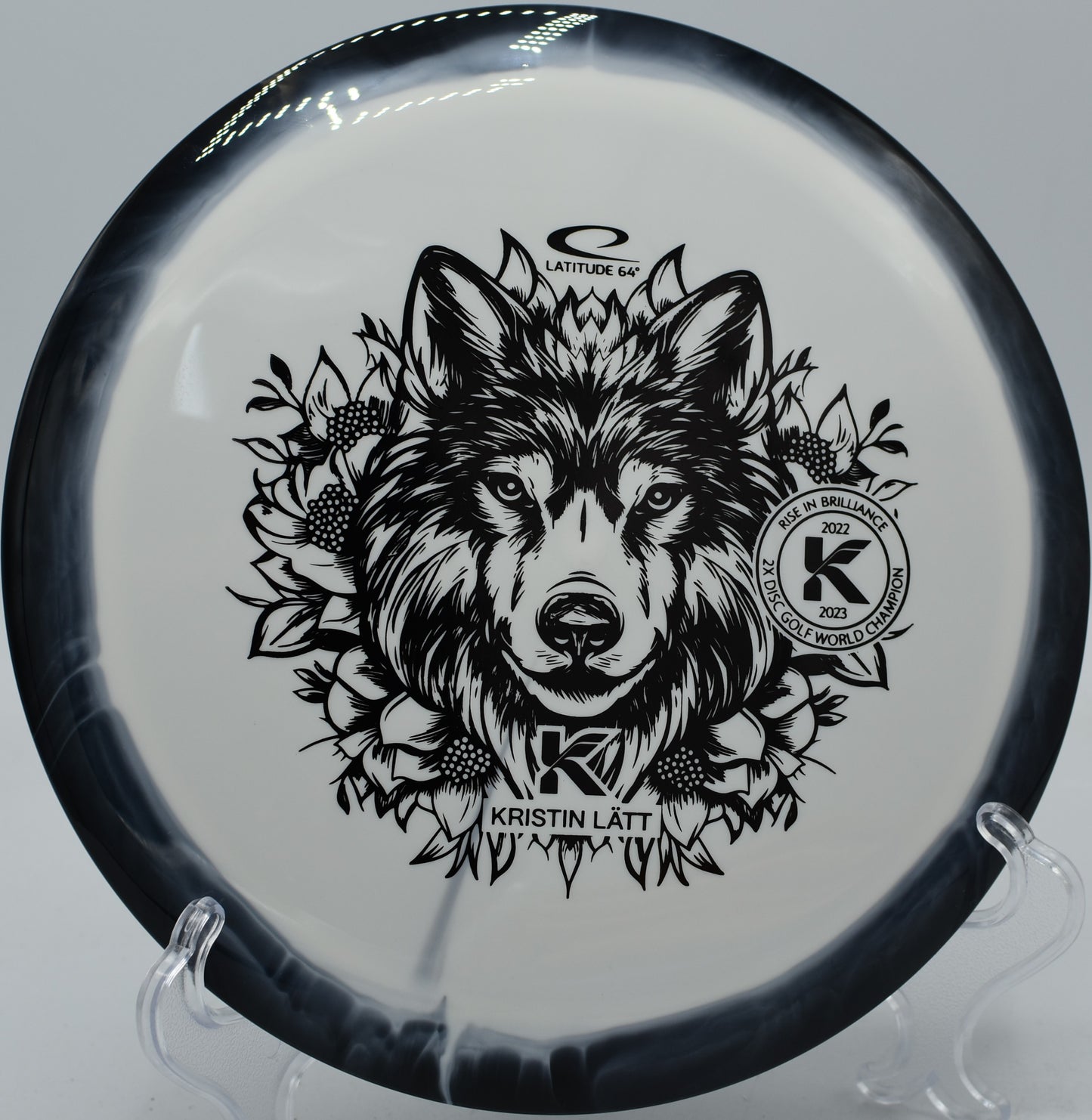 Latitude 64 Grand Orbit Grace thrown on a tailwind bomber line at Water Works Park in Kansas City, Missouri

