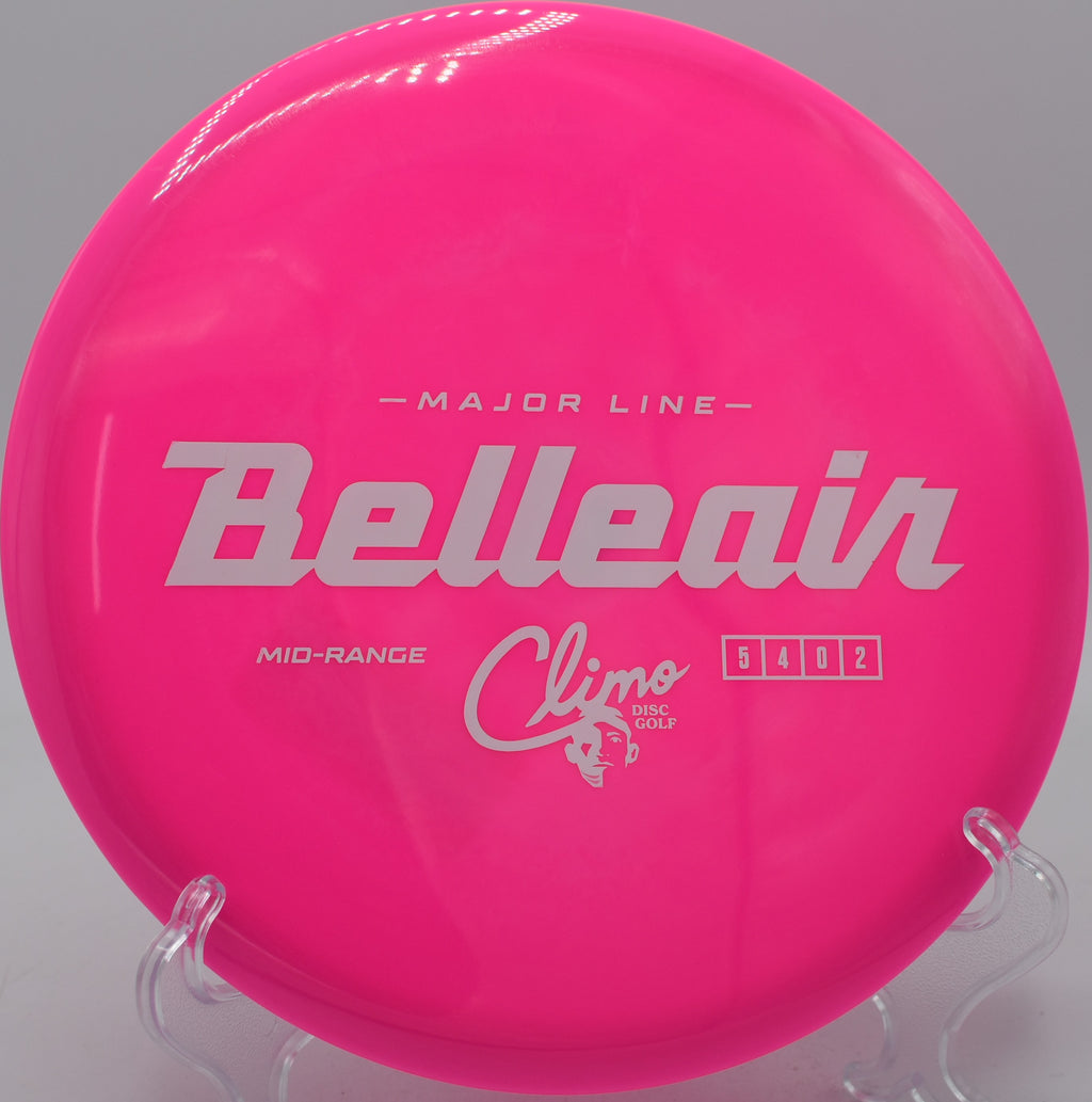 Climo Disc Belleair launching flat on a backhand rip at Harmon Hills in Fall Branch, Tennessee.

