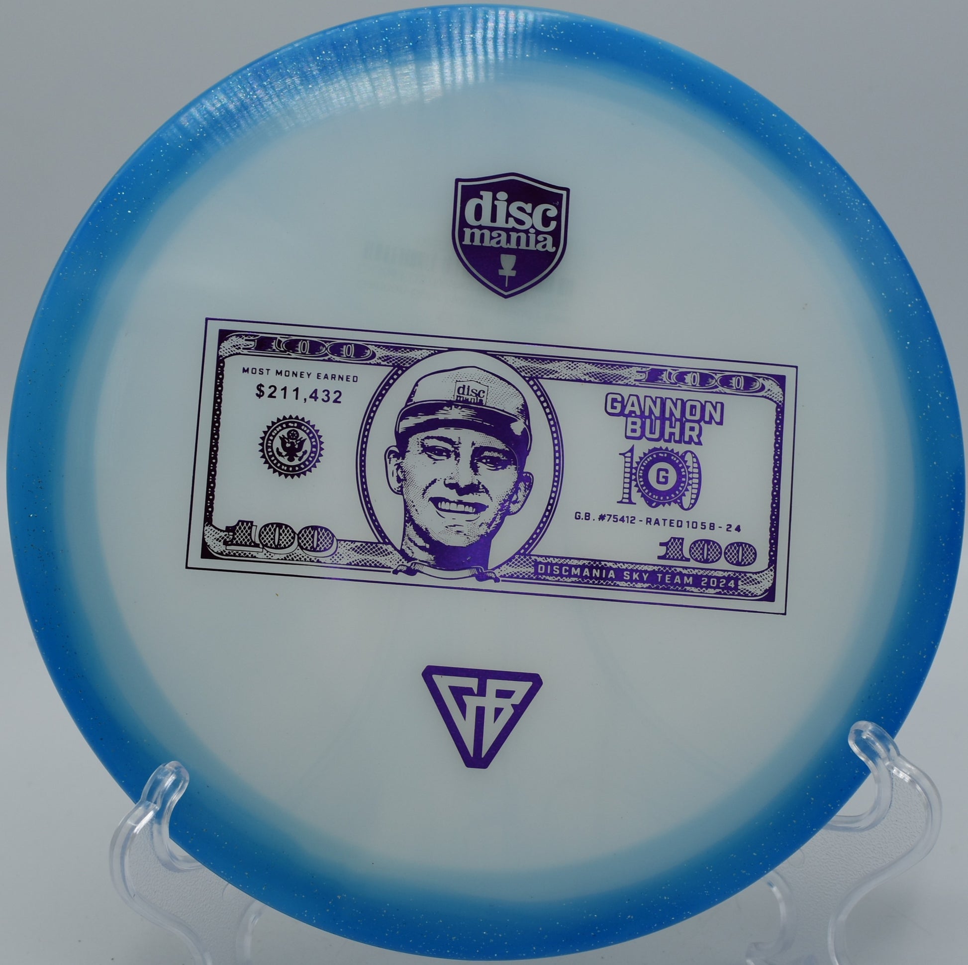 Discmania Gannon Buhr Horizon Metal Flake C-Line FD3 – a wind-resistant control driver designed for forehand and backhand shots in Austin, Texas.
