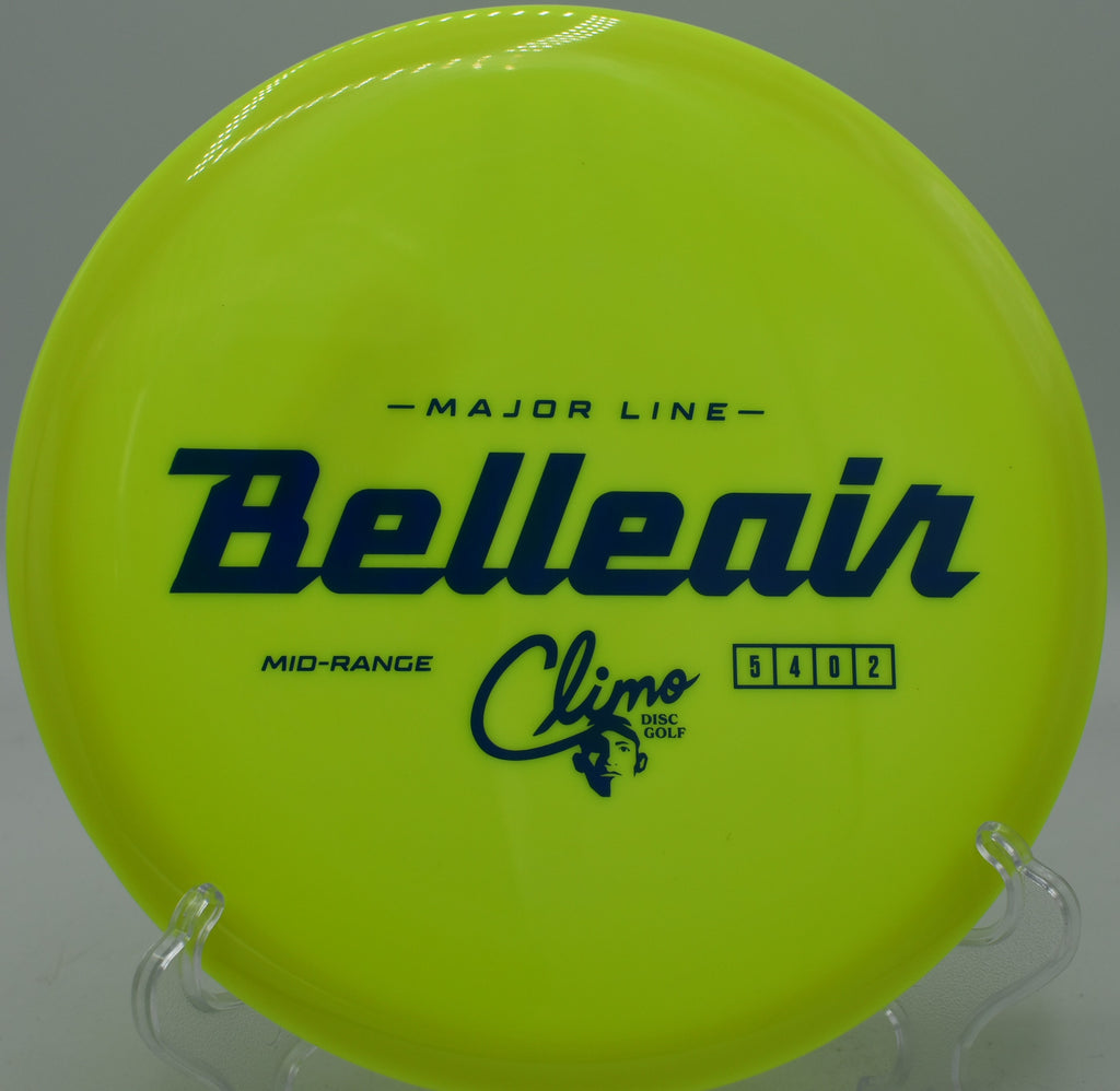 Climo Disc Belleair floating long over open fairway at Waterworks Park in Kansas City, Missouri.

