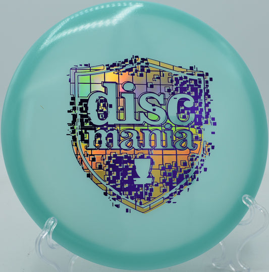 Neo Lumen Origin thrown on a soft hyzer flip at Riverside Park Disc Golf Course in Roswell, New Mexico

