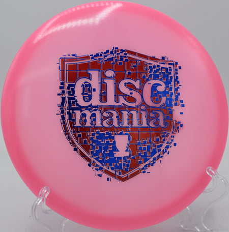 Close-up of the Discmania Neo Lumen Origin’s stamp glowing brightly at Sequim Bay State Park in Sequim, Washington







