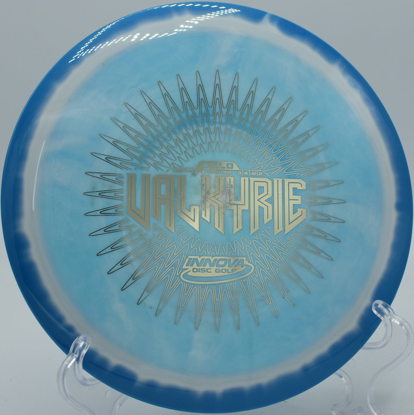 Innova Halo Star Valkyrie with premium stability and high glide in Biloxi, Mississippi – an essential disc for turnover lines.
