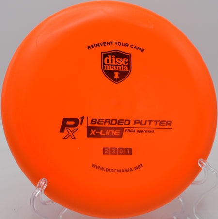 Beaded P1x launched on a soft hyzer approach at Earlewood Park Disc Golf Course in Columbia, South Carolina


