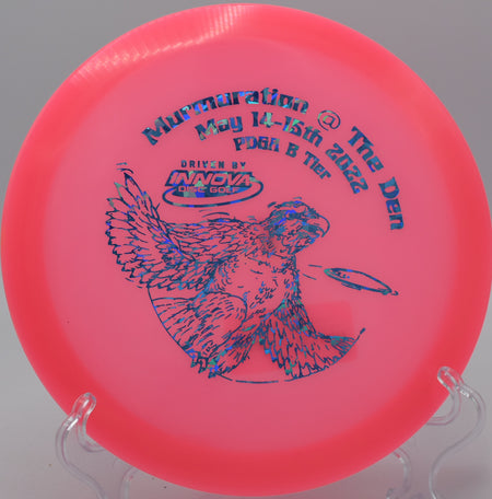 Innova Glow Eagle dominating night rounds in Boise, Idaho—perfect for controlled turnovers and high-speed fairway control.
