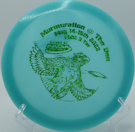 Innova Glow Eagle thriving in night play in Cheyenne, Wyoming—ideal for backhand and forehand precision shots.
