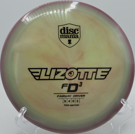 Swirly S-Line FD3 ripping on a power forehand with reliable fade at SeaTac DGC in SeaTac, Washington.

