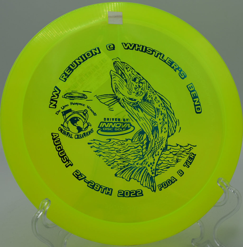 Champion Eagle maintaining accuracy through the trees on Hole 10 at Water Works Park Disc Golf Course, Kansas City, Missouri.
