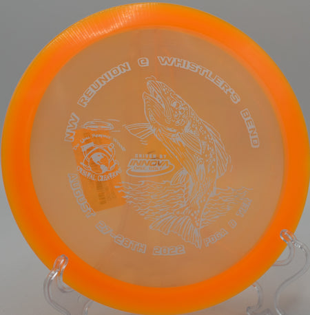 Innova Champion Eagle holding a smooth anhyzer on Hole 13 at Whispering Falls Disc Golf Course, Meadville, Pennsylvania.
