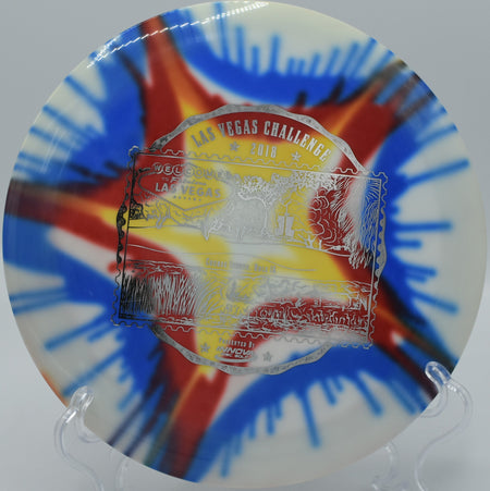 Star Destroyer bombing a high-speed drive on Hole 6 at Timberwolf Disc Golf Course, Dryden, Michigan.
