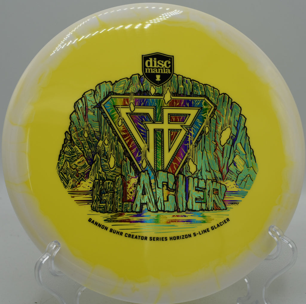 Discmania Glacier (Gannon Buhr Creator Series) carving a laser-straight line through the woods at Idlewild.

